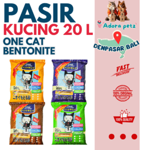 One Cat Bentonite 20 L Pasir Kucing Gumpal Wangi Anti Bakteri