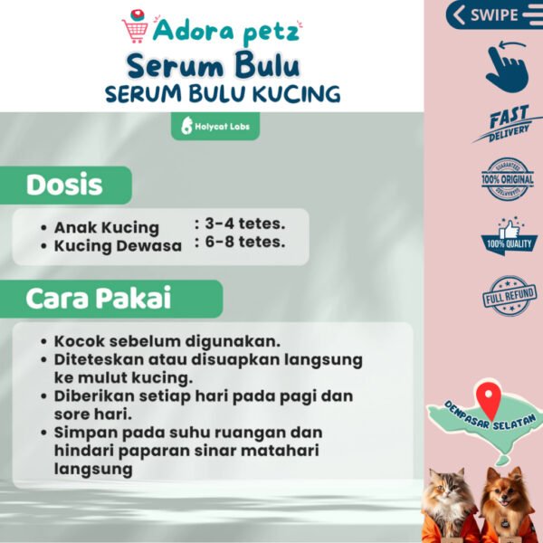Serum Bulu HolyCatLabs untuk Kucing Anjing Kelinci - Image 5