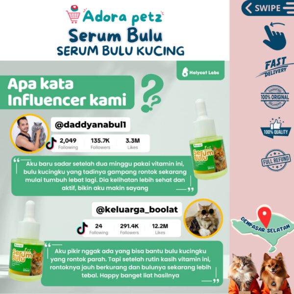 Serum Bulu HolyCatLabs untuk Kucing Anjing Kelinci - Image 8