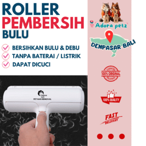 Roller Pembersih Bulu Kucing dan Anjing, Pet Hair Remover | Sikat Bulu Tanpa Baterai