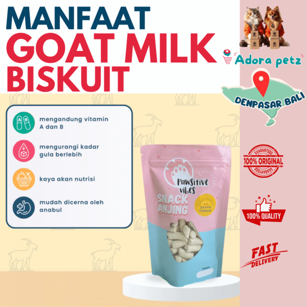 Snack Anjing Kucing Biar Ga Bau Mulut, Tinggi Kalsium, Pawsitive Vibes Dried Snack - Image 3