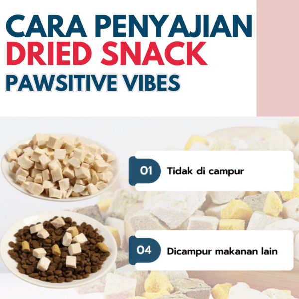 Snack Anjing Kucing Biar Ga Bau Mulut, Tinggi Kalsium, Pawsitive Vibes Dried Snack - Image 7