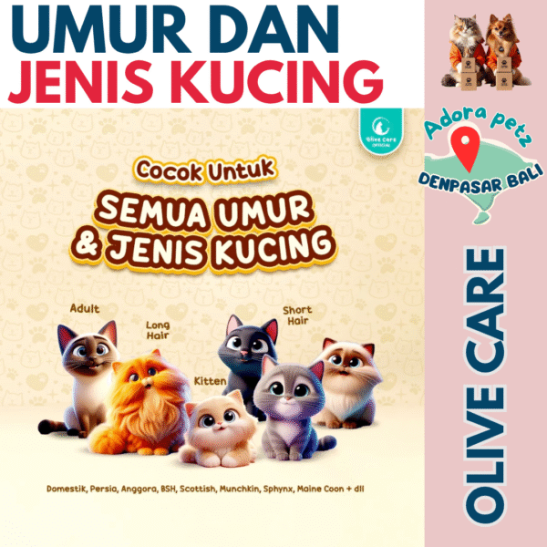 Salmonic Olive Care isi 50 Softgel Kucing – Imun Kuat, Bulu Lebat, Rasa Enak untuk All Stages - Image 11