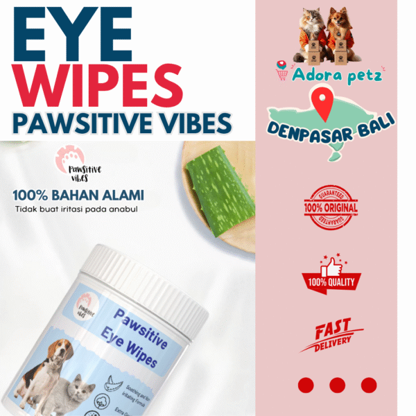 Eye Wipe Tisu Pembersih Mata Telinga Pawsitive