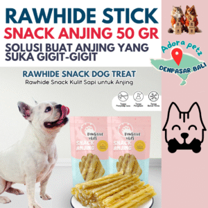 Rawhide Stick Kulit Sapi untuk Anjing : Membersihkan Gigi Mencegah Puppy Gigit Sembarangan