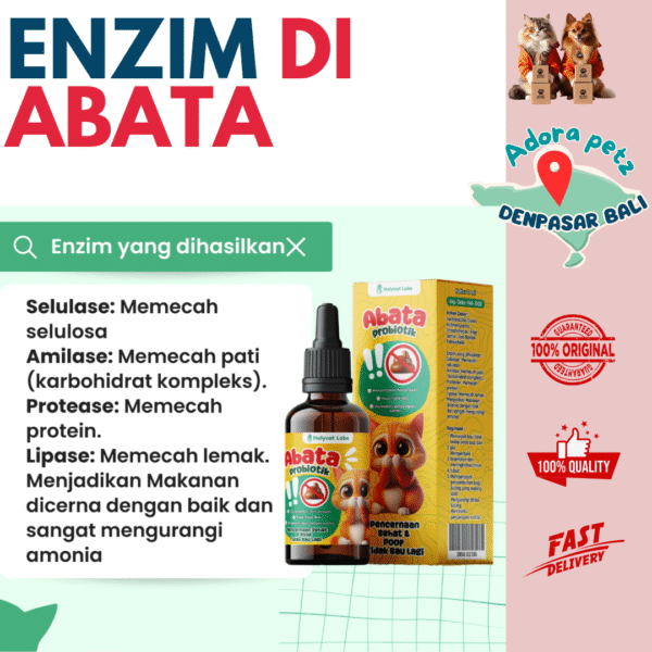 Abata Probiotik Pencernaan Anabul Sehat, Poop Ga Bau - Image 4