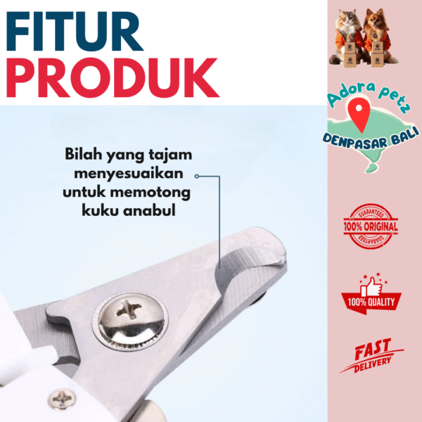 Gunting Kuku Besar + Kikiran Kuku Cocok untuk Anjing dan Kucing - Image 4