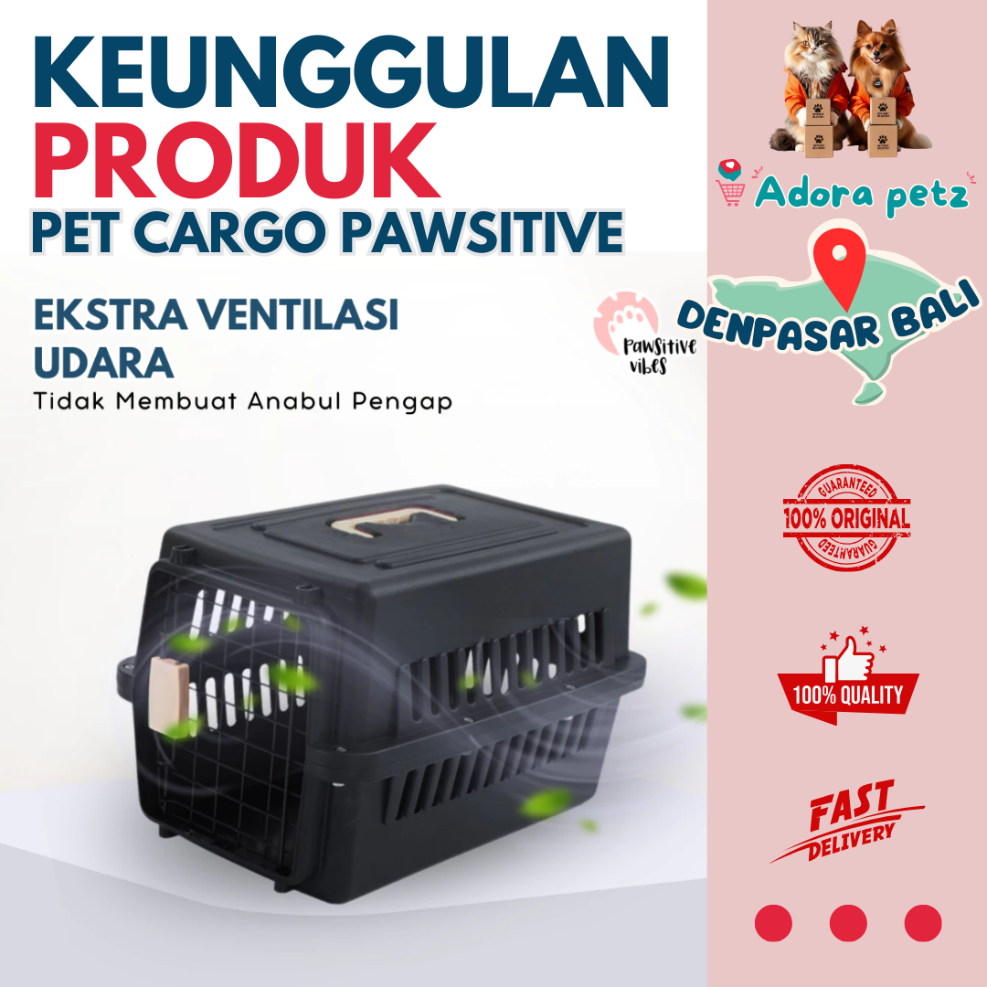 Pet cargo kucing anabul kecil ukuran 30 x 30 x 45 cm - Image 5