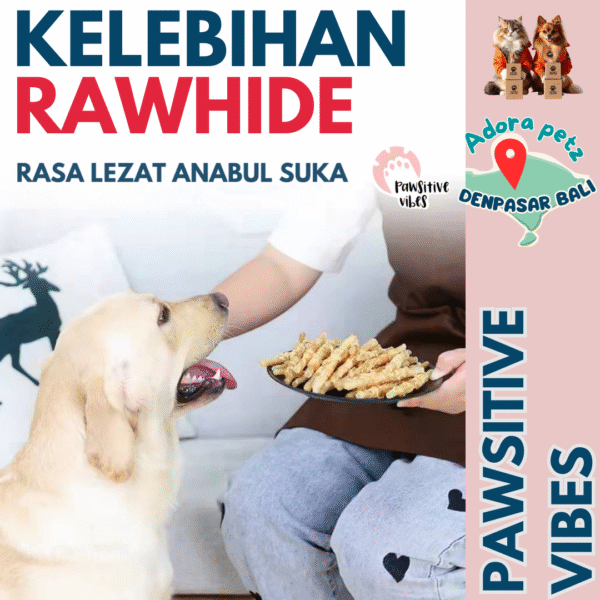 Rawhide Stick Kulit Sapi untuk Anjing : Membersihkan Gigi Mencegah Puppy Gigit Sembarangan - Image 6