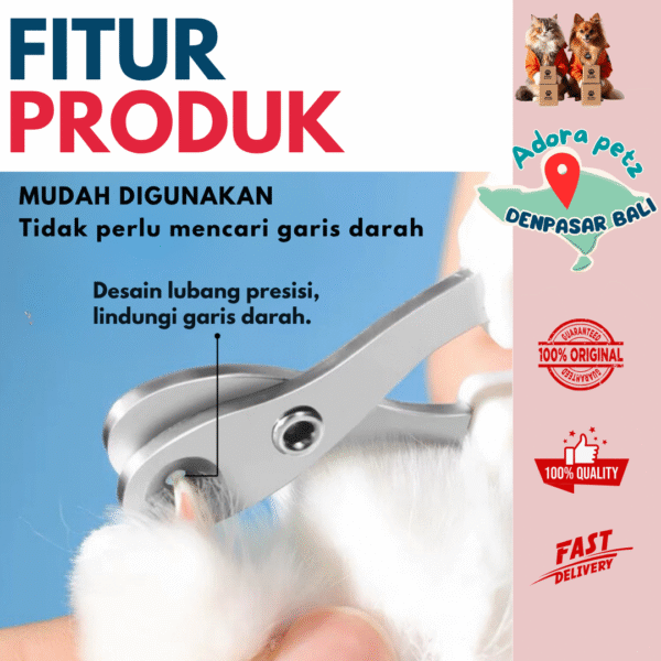 Gunting Kuku Kucing Kecil Model Ujung Bulat - Image 3