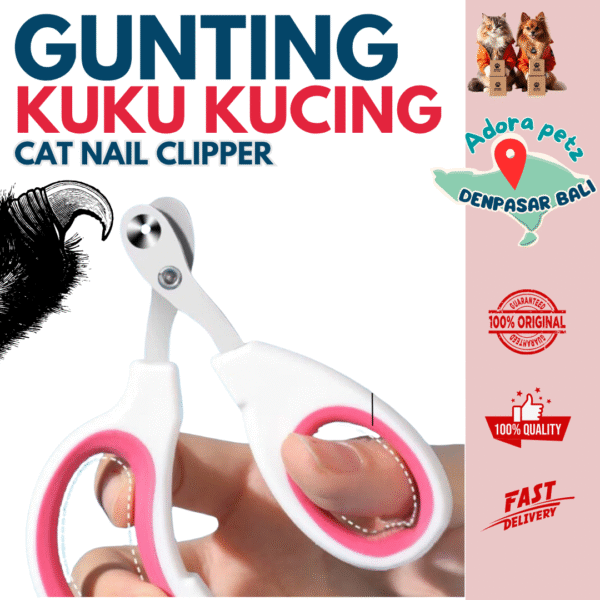 Gunting Kuku Kucing Kecil Model Ujung Bulat