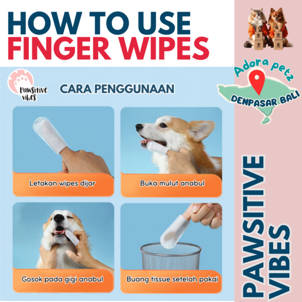 Tisu Jari Finger Wipes Dental Care Tisu Basah Bersihkan Gigi Mulut Telinga - Image 3