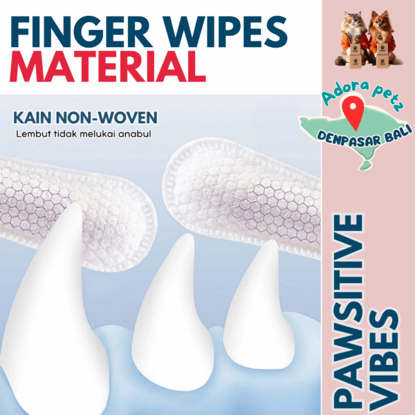 Tisu Jari Finger Wipes Dental Care Tisu Basah Bersihkan Gigi Mulut Telinga - Image 4