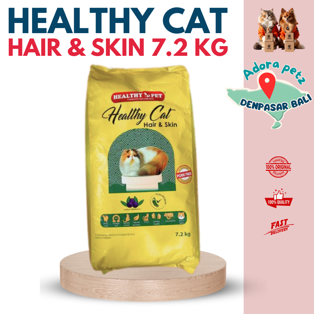 Dry Cat Food Healthy Cat Hair & Skin 7.2 kg