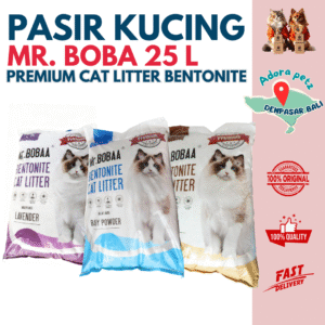 Pasir Kucing Premium Mr. Boba 25 Liter 1 Sak Berat 17,7 kg