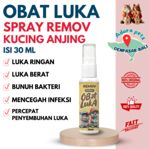 Obat Luka Spray Remov 30 ml Mengandung Antibiotik Untuk Luka Infeksi