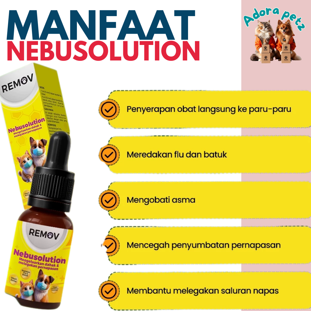 Jual terpisah Nebulizer dan Obat untuk Anjing dan Kucing - Melegakan Pernapasan, Meredakan Flu, Asma - Image 5