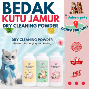 Bedak Kutu Anti Jamur Ringworm Penghilang Gatal Bulu Anjing Kucing Harum [Adora Petz]
