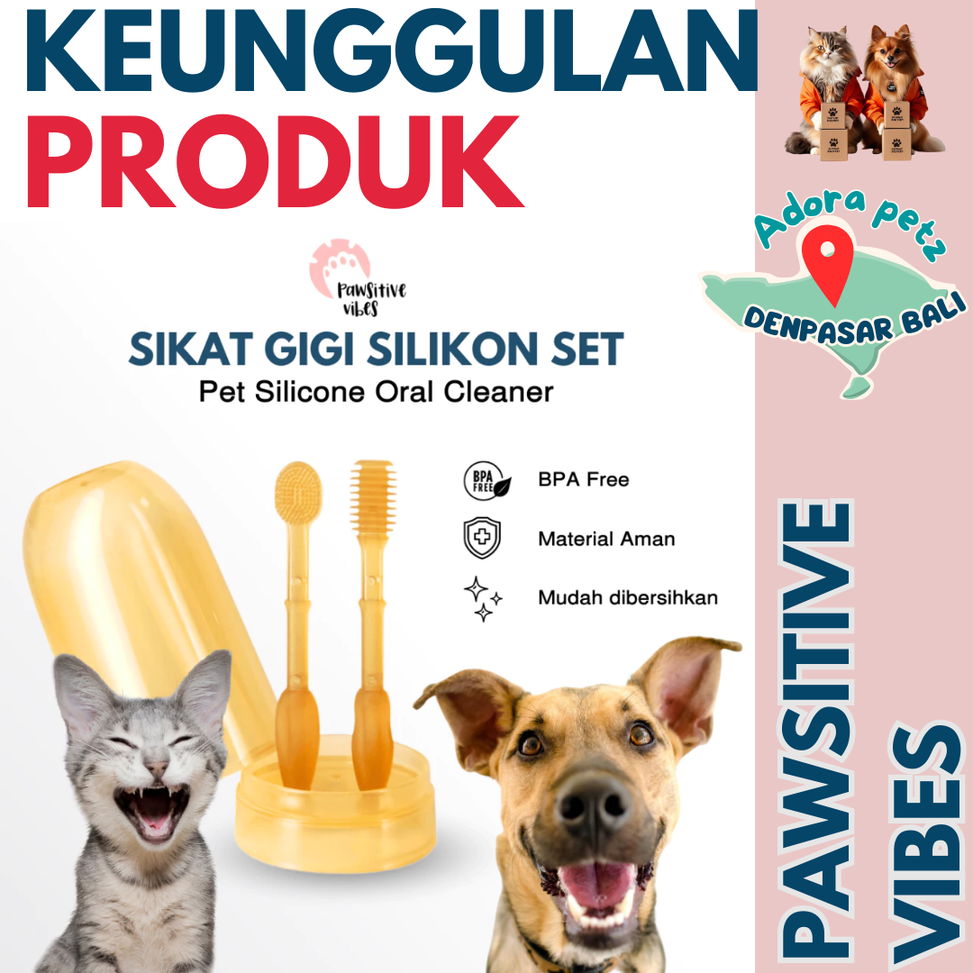 Sikat Gigi Silicon 3 in 1~ Pawsodent Pasta Gigi Anabul Dijual Terpisah - Image 3