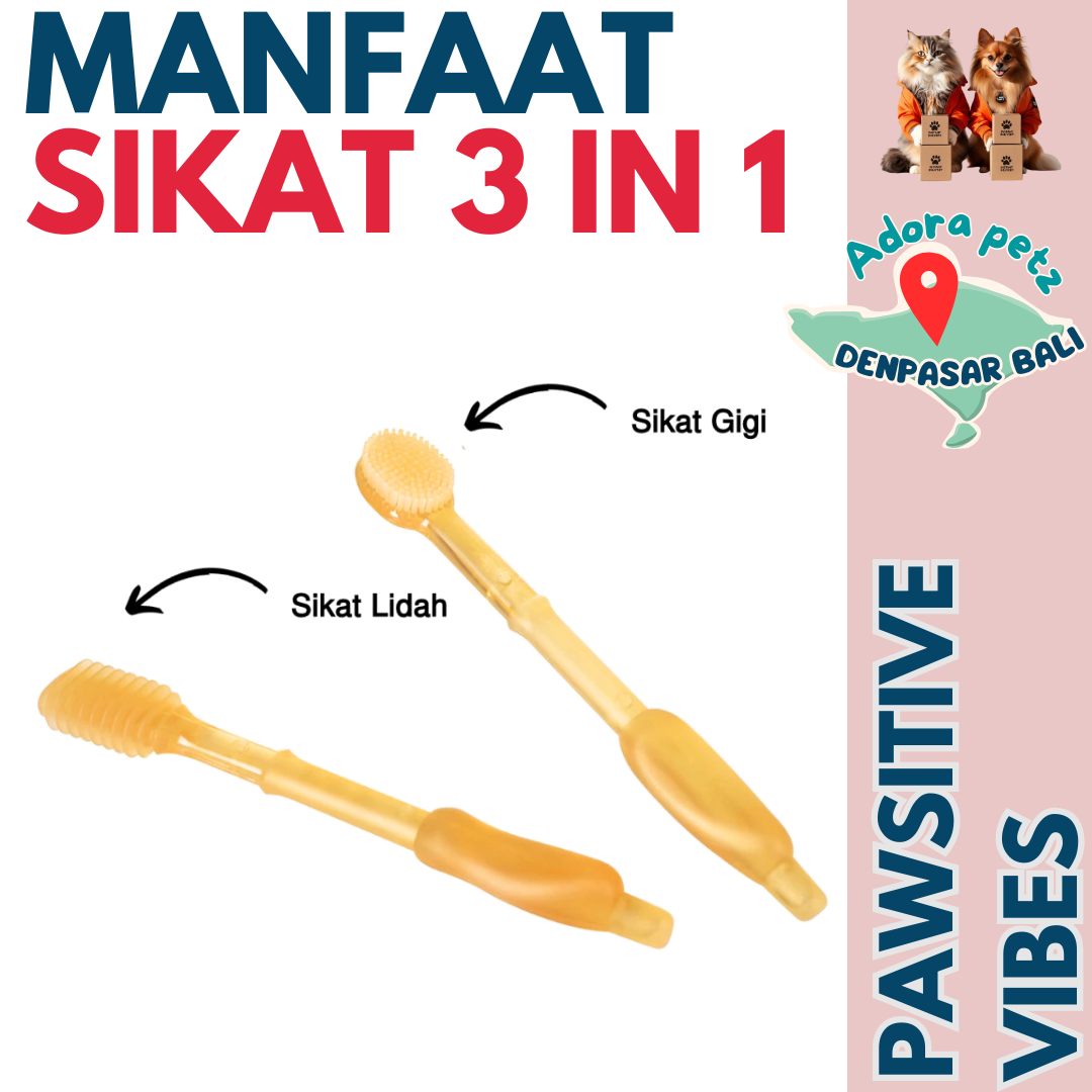 Sikat Gigi Silicon 3 in 1~ Pawsodent Pasta Gigi Anabul Dijual Terpisah - Image 4