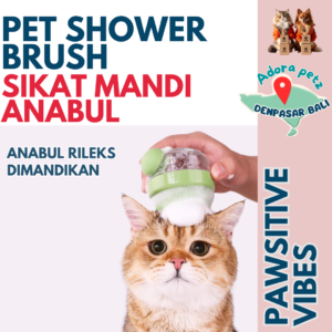 Pet shower brush