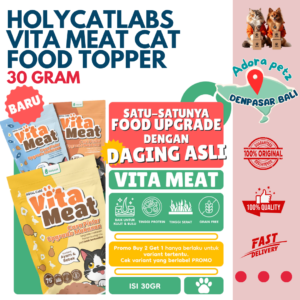 Vita Meat Cat Food Topper Upgrade Makanan Kucing Tinggi Protein Isi 30gr